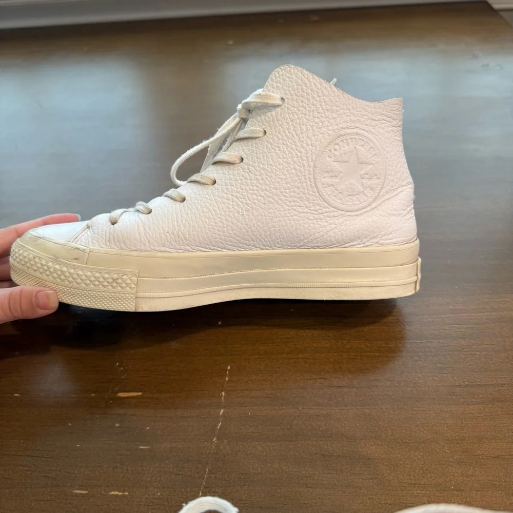 Converse Prime High Top Leather Sneaker White Womens 7 , Men’s 5